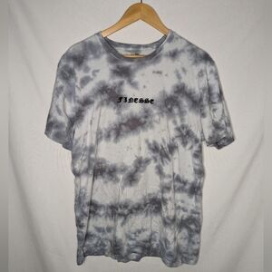Upstanders Grey and White Tie Dye Short Sleeve Tshirt Size XL